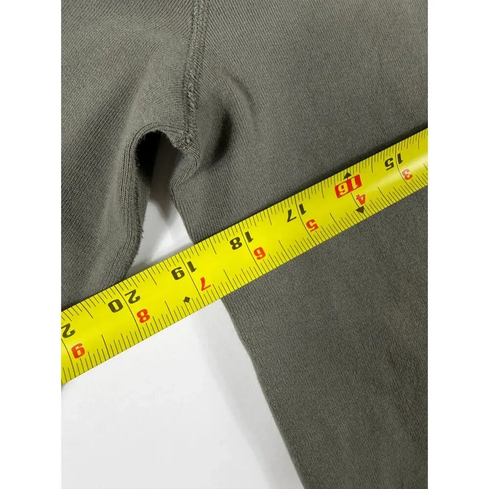 J.Crew Long Sleeve Cotton Henley Olive Green XL